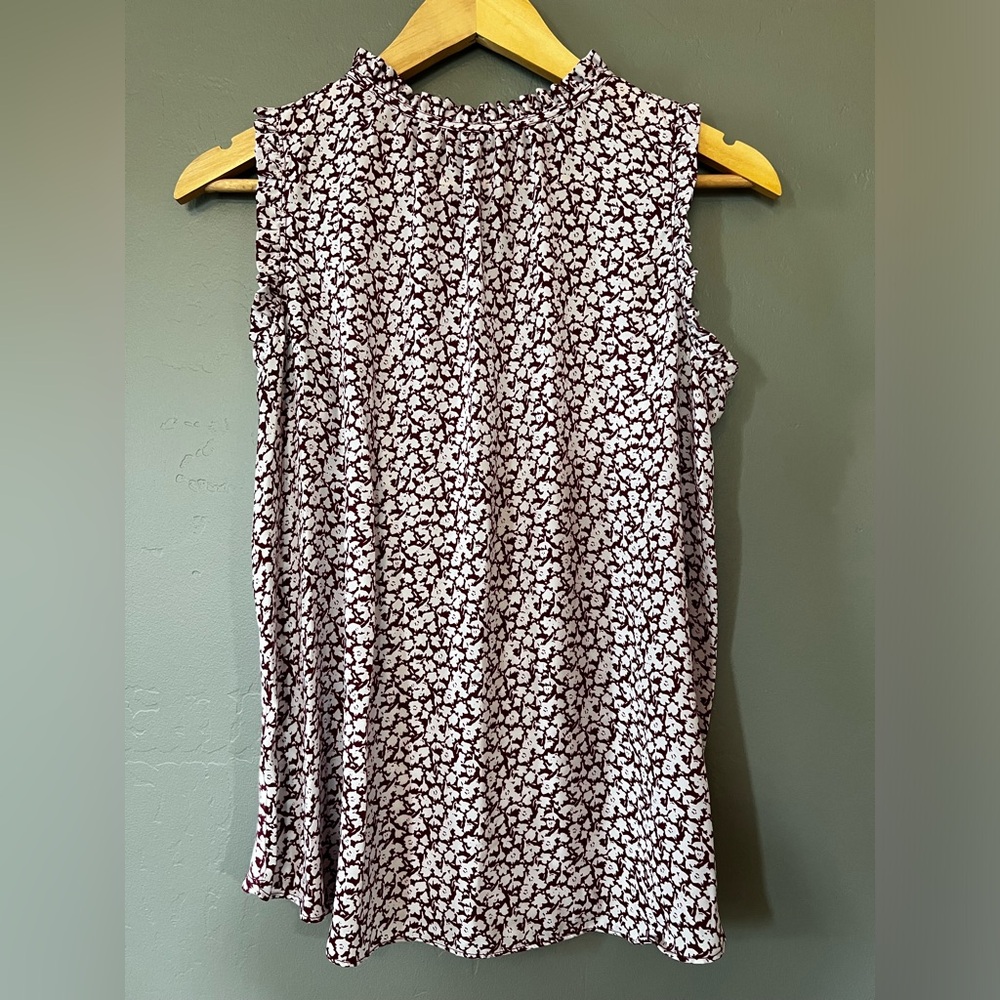 Loft Maternity Top in Floral Red